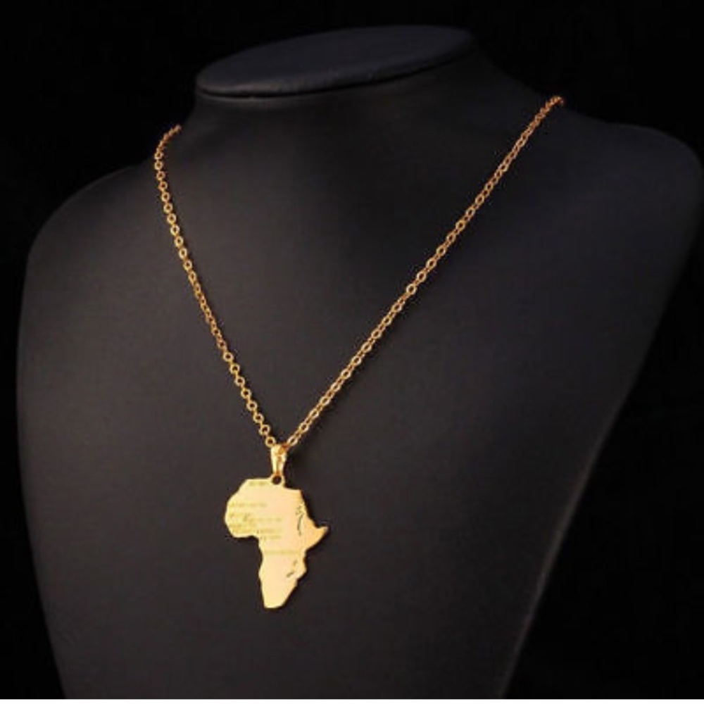 Gold Color Africa Necklace! - Picture 8 of 8